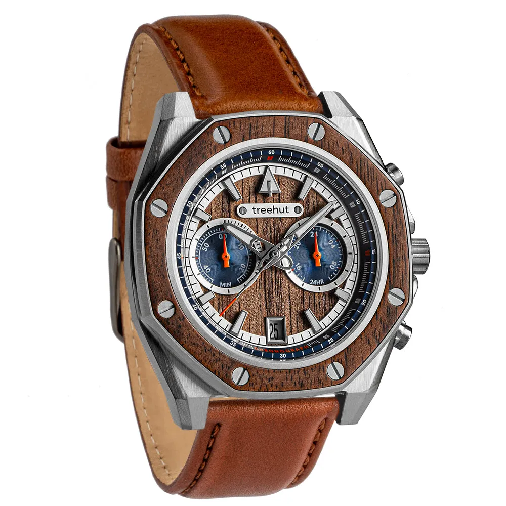 Mission Walnut Cognac Leather