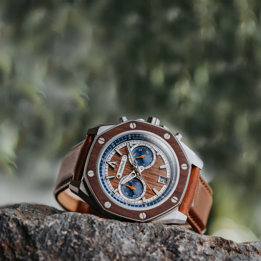 Mission Walnut Cognac Leather