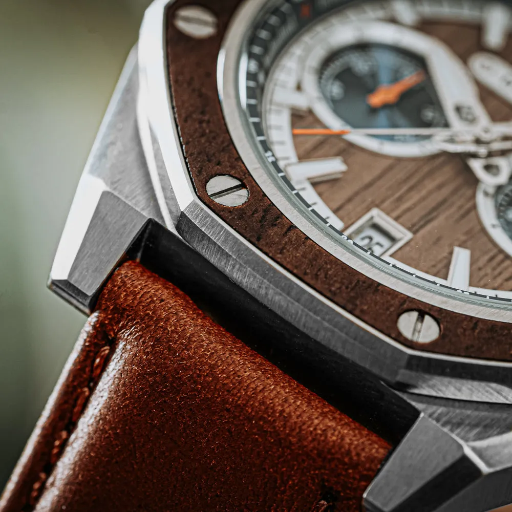 Mission Walnut Cognac Leather