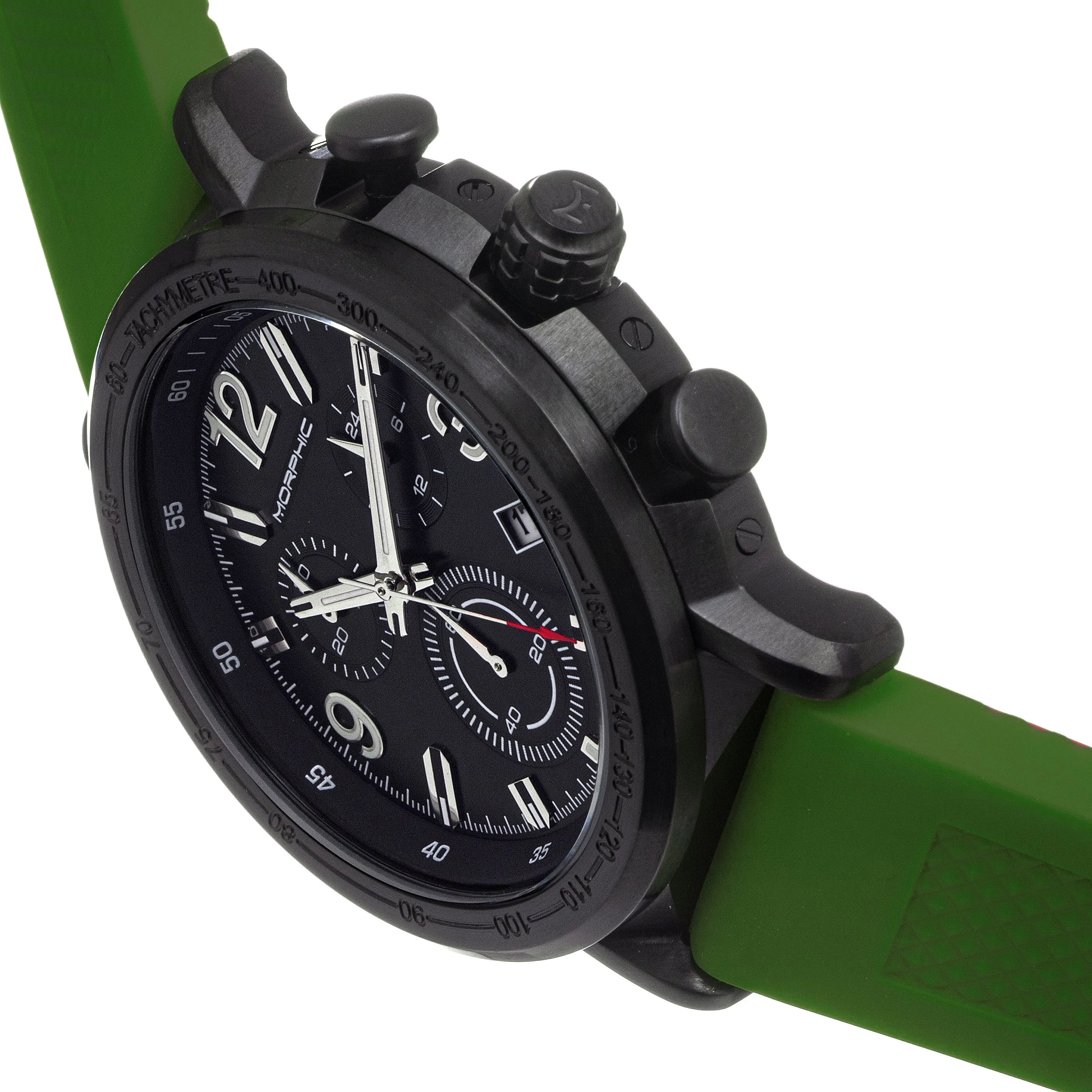 Morphic M93 Series Chronograph Strap Watch w/Date - Green