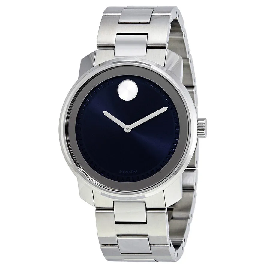 Movado Bold Dark Blue Dial Stainless Steel Men's Watch 3600423