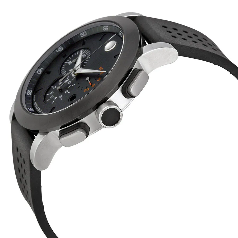 Movado Museum Black PVD Steel Chronograph Men's Watch 0606545