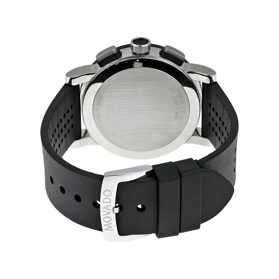 Movado Museum Black PVD Steel Chronograph Men's Watch 0606545
