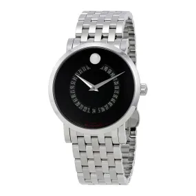 Movado Red Label Automatic Black Dial Animated Date Men's Watch 0606284