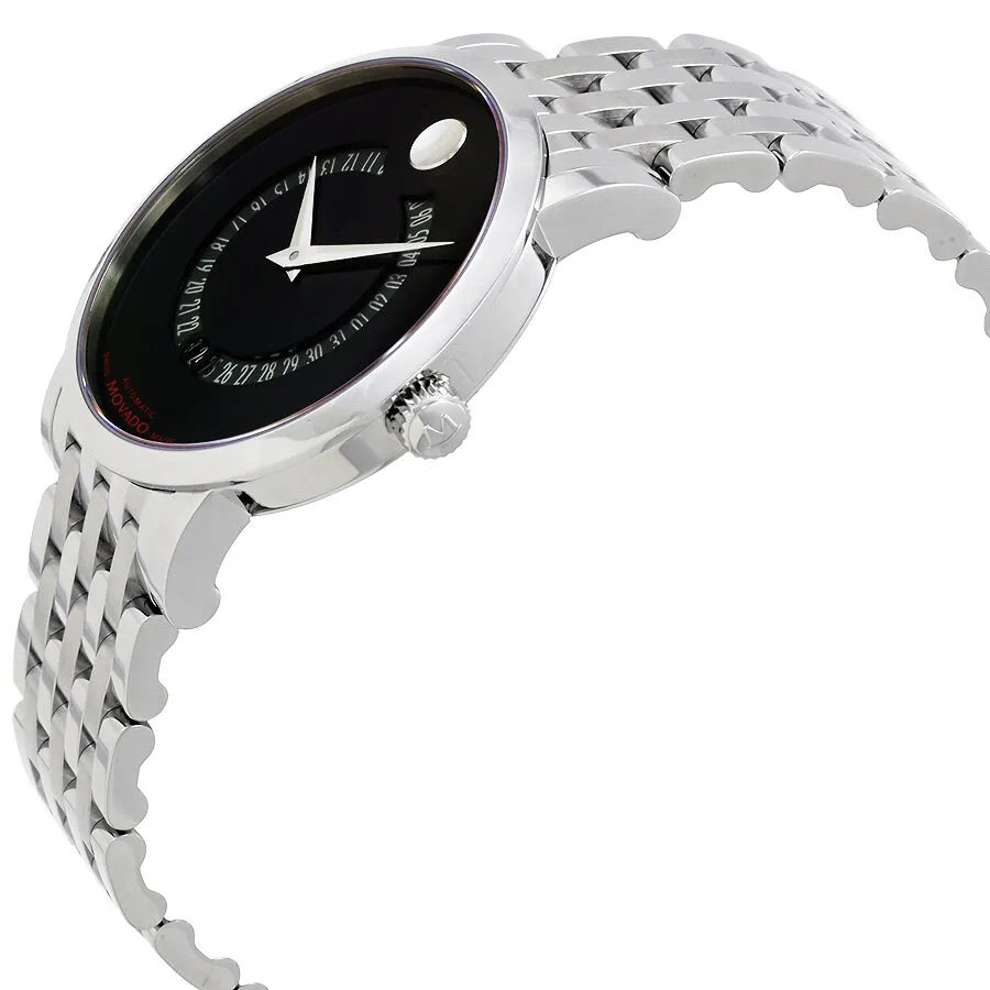 Movado Red Label Automatic Black Dial Animated Date Men's Watch 0606284