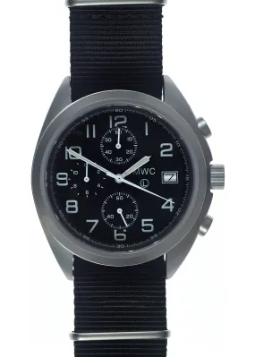 MWC NATO Pattern Stainless Steel Hybrid Military Pilots Chronograph with Sapphire Crystal