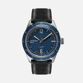 New Christopher Ward C65 Trident Diver Blue Dial Watch 41MM Black