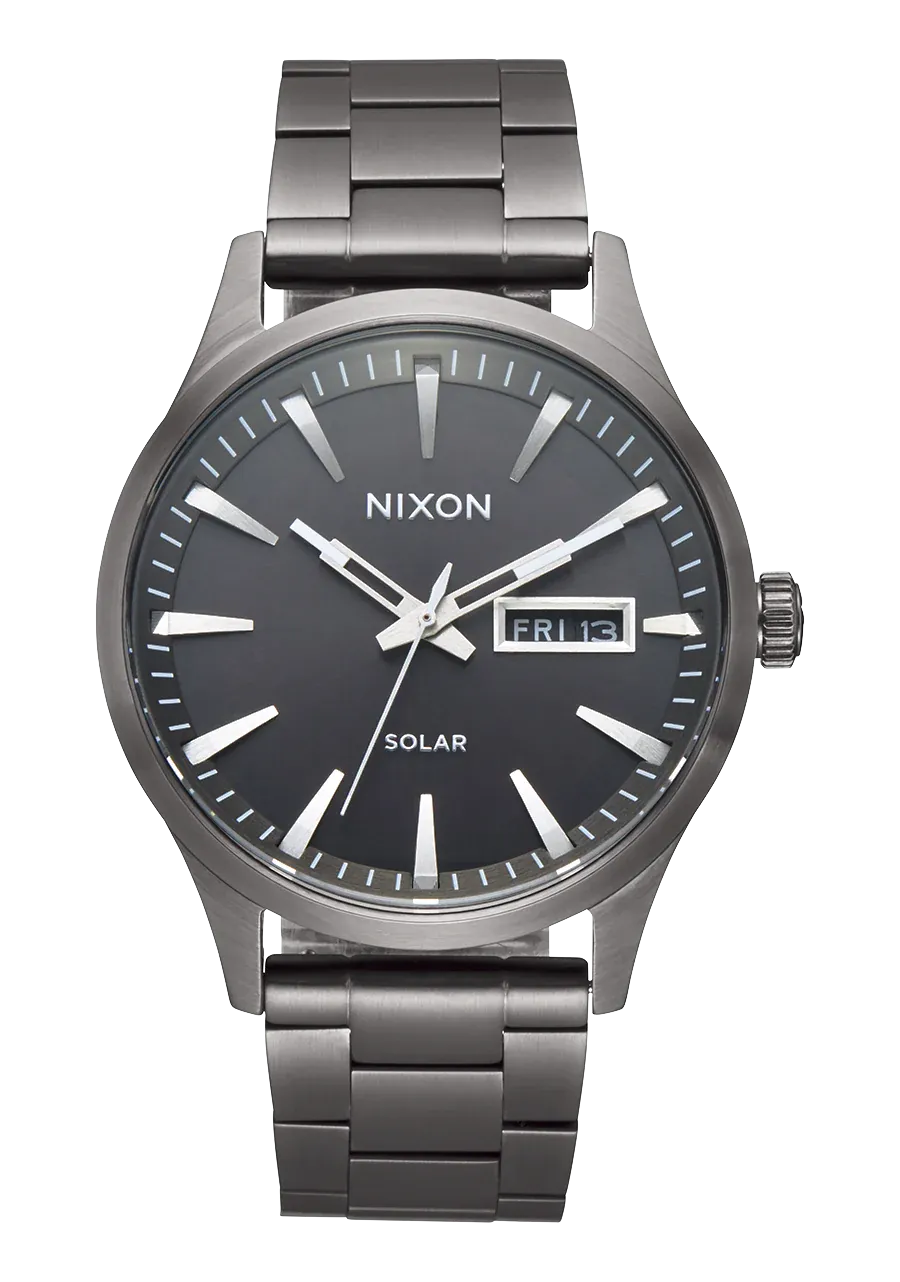 Nixon Sentry Stainless Steel Solar Watch