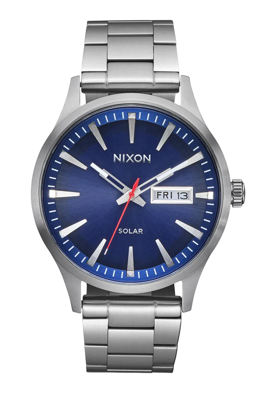 Nixon Sentry Stainless Steel Solar Watch