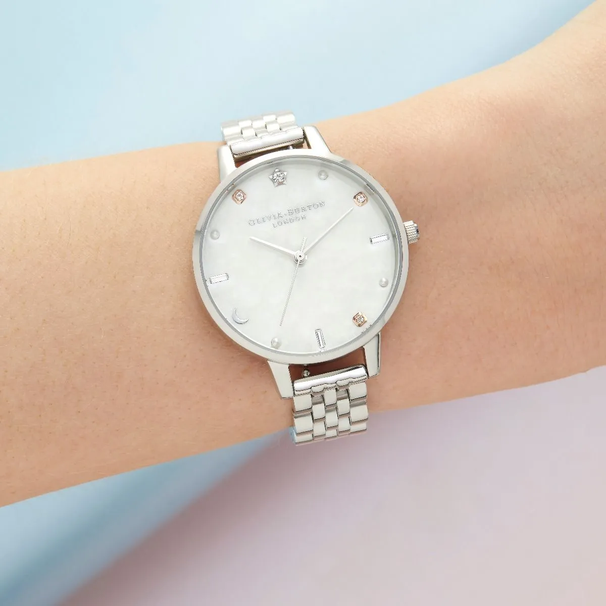 Olivia Burton Stainless Steel Celestial Watch