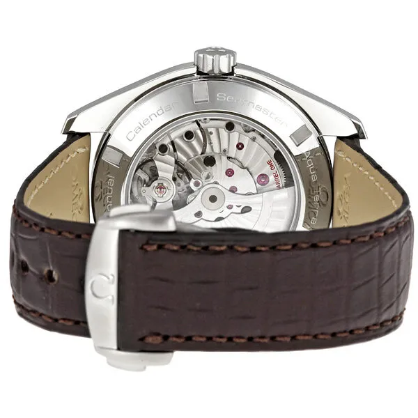 Omega Aqua Terra Silver Dial Automatic Leather Men's Watch 23113432202001 231.13.43.22.02.001