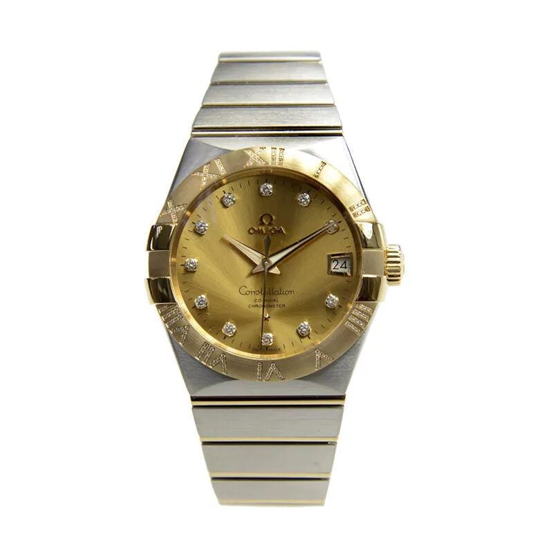 Omega Constellation Automatic Chronometer Diamond Ladies Watch 123.25.38.21.58.002
