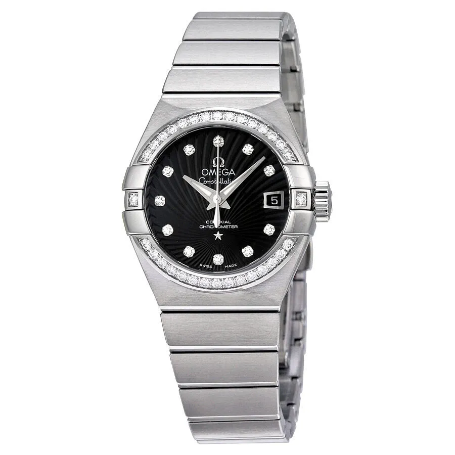 Omega Constellation Chronometer Automatic Diamond Ladies Watch 123.15.27.20.51.001