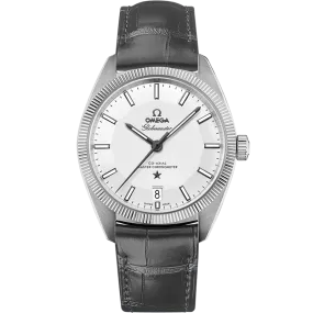 Omega Constellation Globemaster 39 mm, steel on leather strap