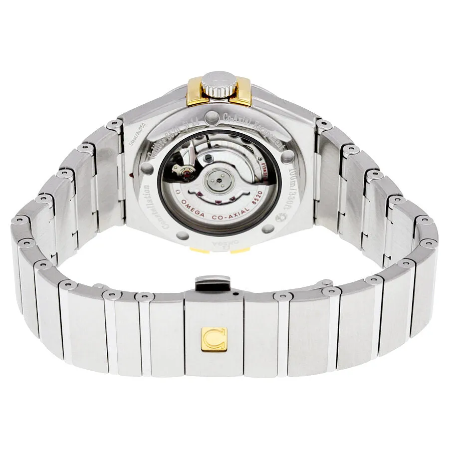 Omega Constellation White Mother of Pearl Diamond Steel and 18K Yellow Gold Ladies Watch 123.20.31.20.55.004