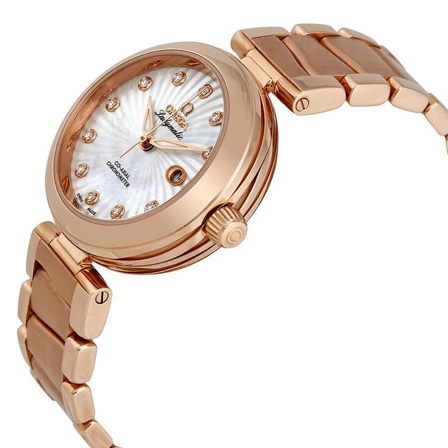 Omega De Ville Ladymatic 18K Rose Gold Automatic Ladies Watch 425.60.34.20.55.001