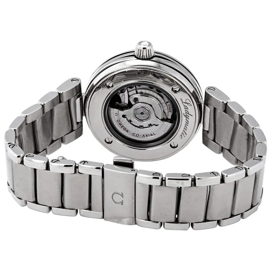 Omega DeVille Black Wave-Patterned Diamond Dial Automatic Ladies Watch 425.35.34.20.51.001