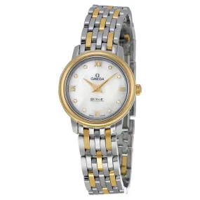 Omega DeVille Prestige Mother of Pearl Diamond Dial Ladies Watch 42420246055001