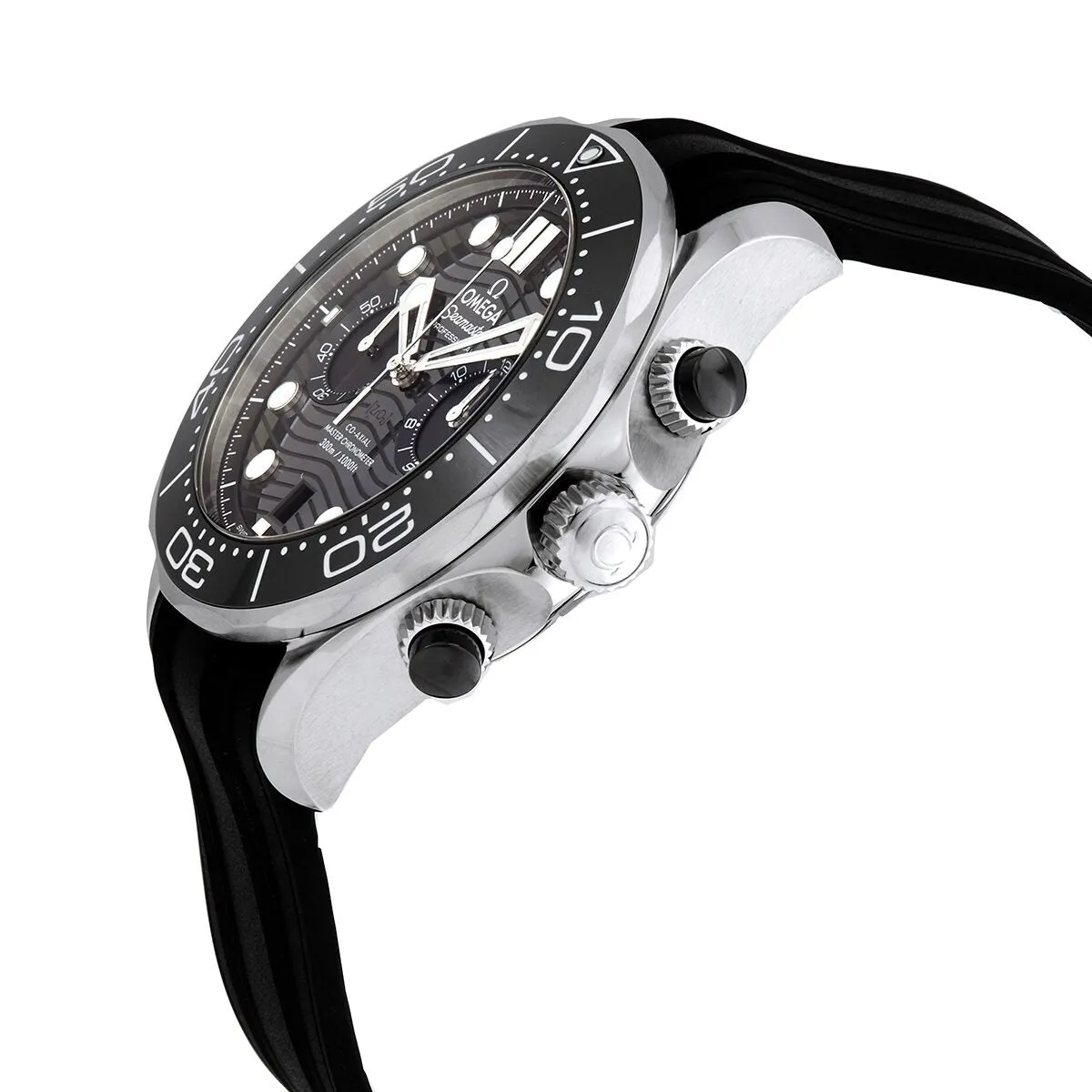 Omega Seamaster 300 Master Co-Axial Chronograph Automatic Chronometer Black Dial Watch 210.32.44.51.01.001