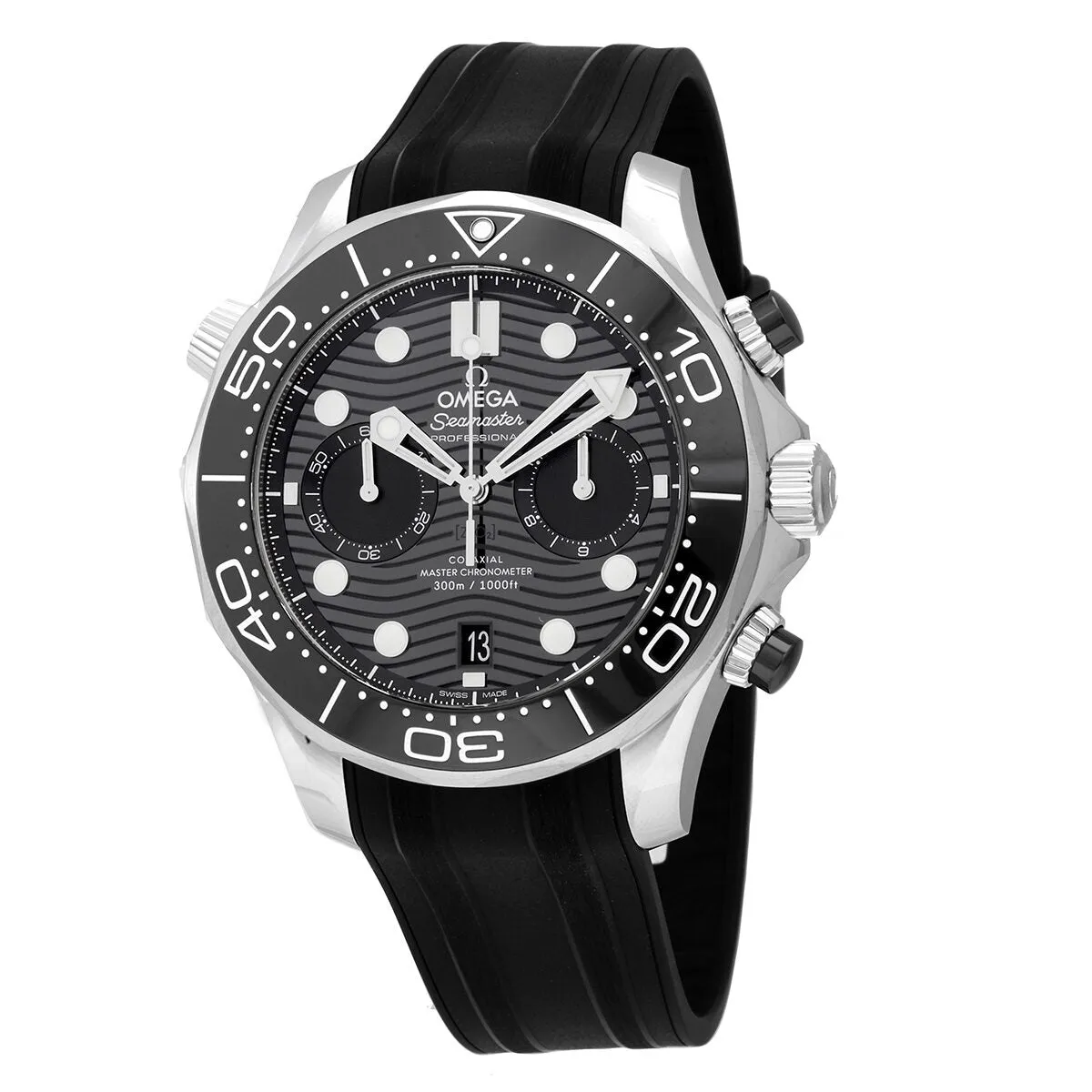 Omega Seamaster 300 Master Co-Axial Chronograph Automatic Chronometer Black Dial Watch 210.32.44.51.01.001