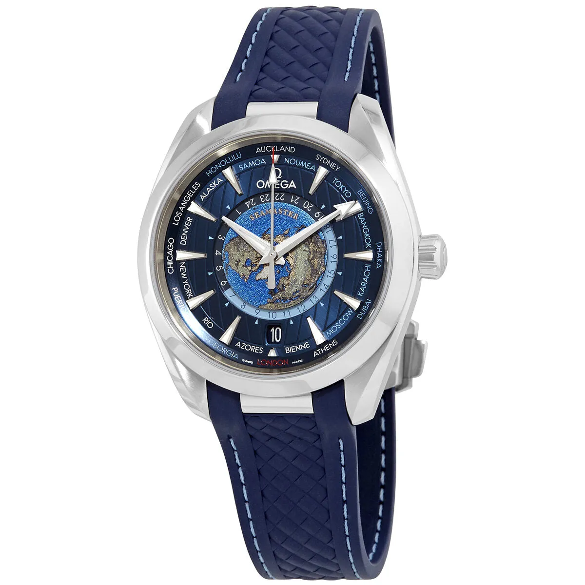 Omega Seamaster Aqua Terra Automatic Chronometer Blue Dial Watch 220.12.43.22.03.001