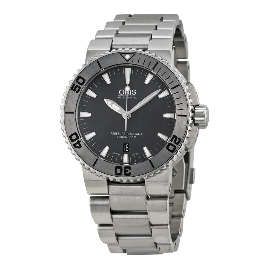 Oris Aquis Date Dark Grey Dial Stainless Steel Men's Watch 733-7653-4153MB 01 733 7653 4153-07 8 26 01PEB