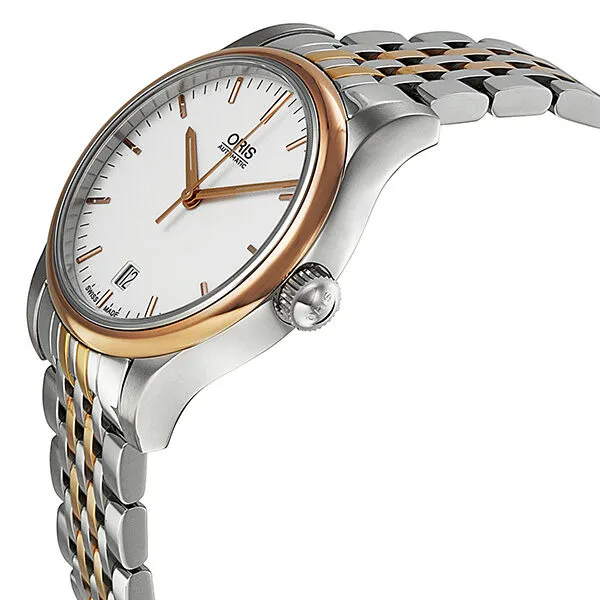 Oris Classic Date Automatic Silver Dial Two-Tone Men's Watch 01 733 7578 4351 07 8 18 63