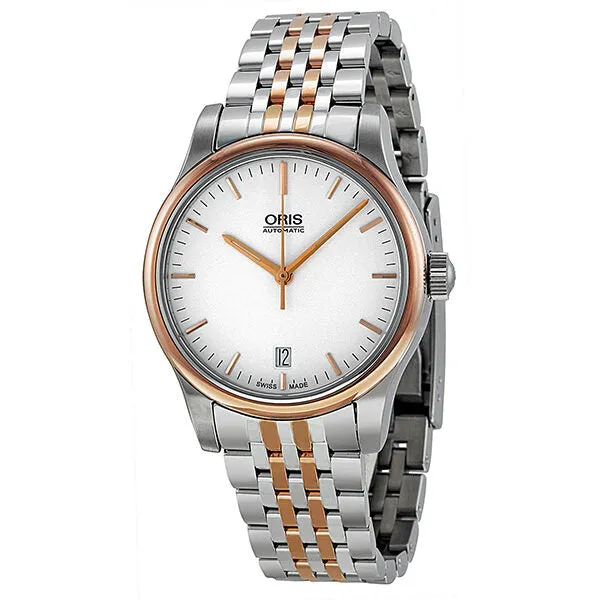 Oris Classic Date Automatic Silver Dial Two-Tone Men's Watch 01 733 7578 4351 07 8 18 63