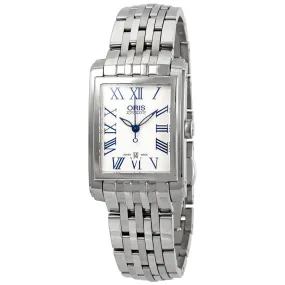 Oris Rectangular Date Silver Dial Stainless Steel Ladies Watch 561-7656-4071MB 01 561 7656 4071 07 8 17 82