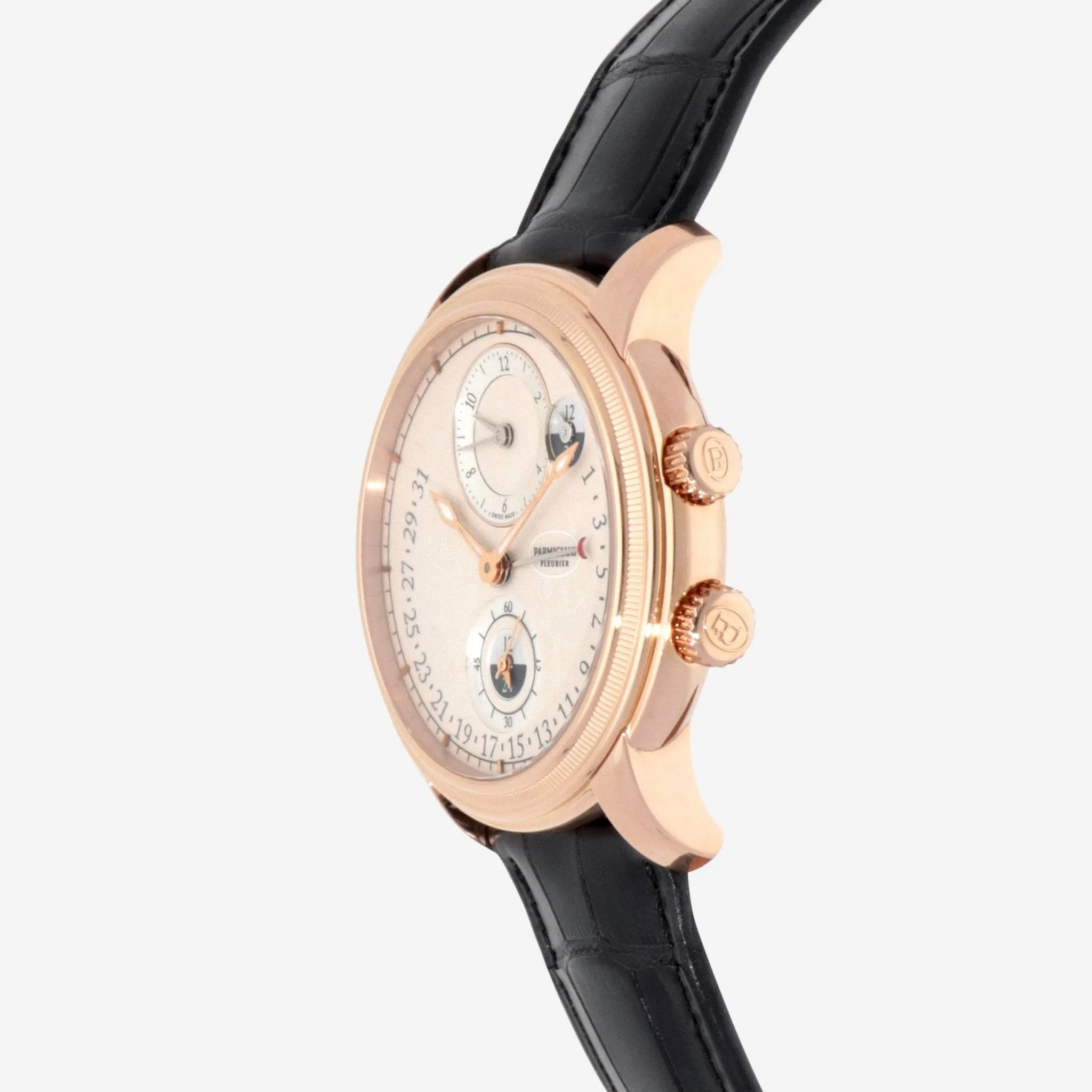 Parmigiani Fleurier Toric Hemispheres Retrograde 18K Rose Gold Automatic Men's Watch PFC493-1002400-HA1442