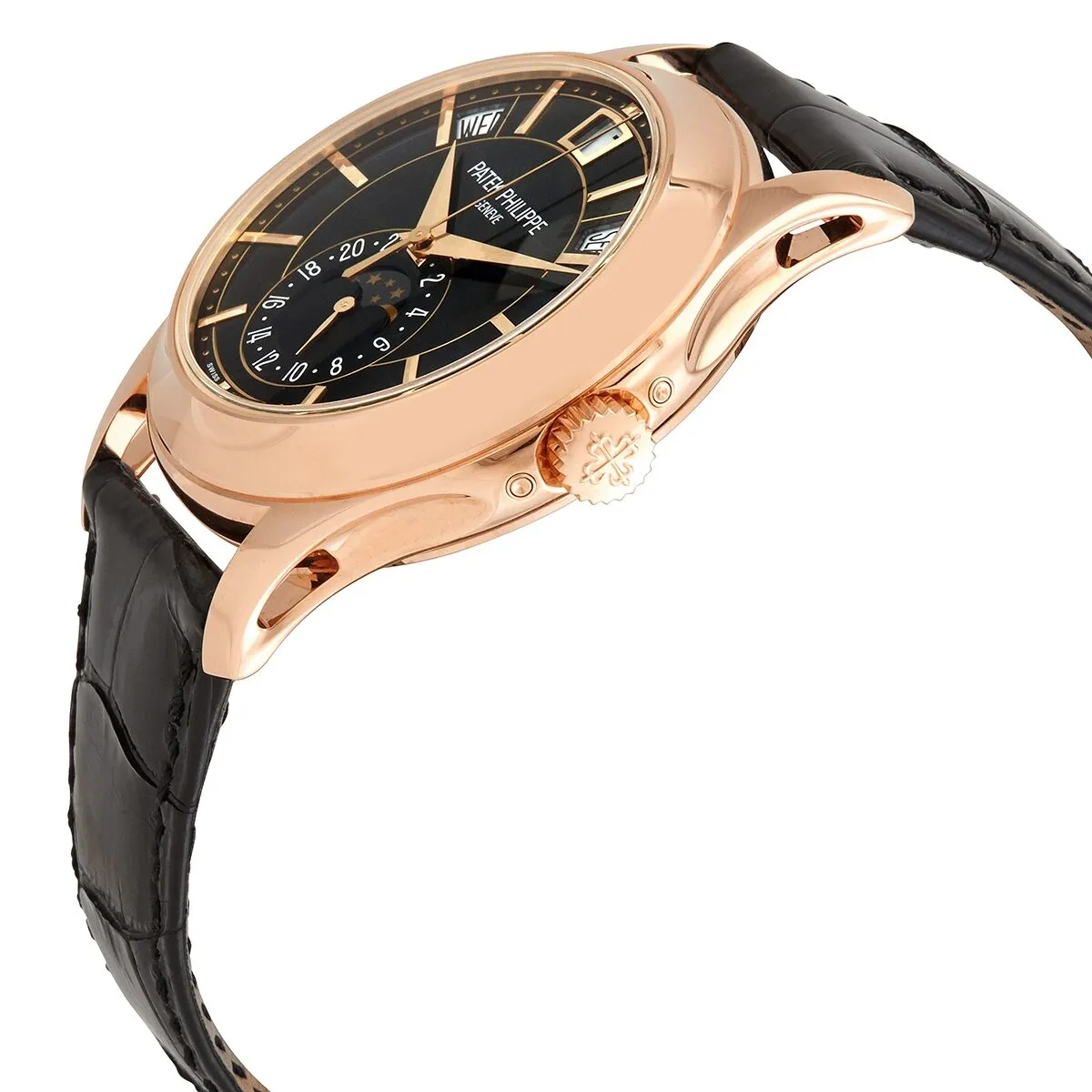 Patek Philippe Complications 18kt Rose Gold Automatic Moon Phase Men's Watch 5205R-010