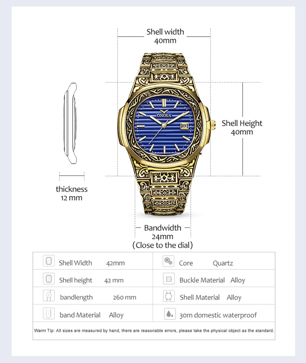 Peter Men luxury Retro Watch