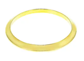 PLAIN SMOOTH BEZEL FOR VINTAGE 34MM ROLEX AIRKING DATE 1500 1505 DOMED GOLD