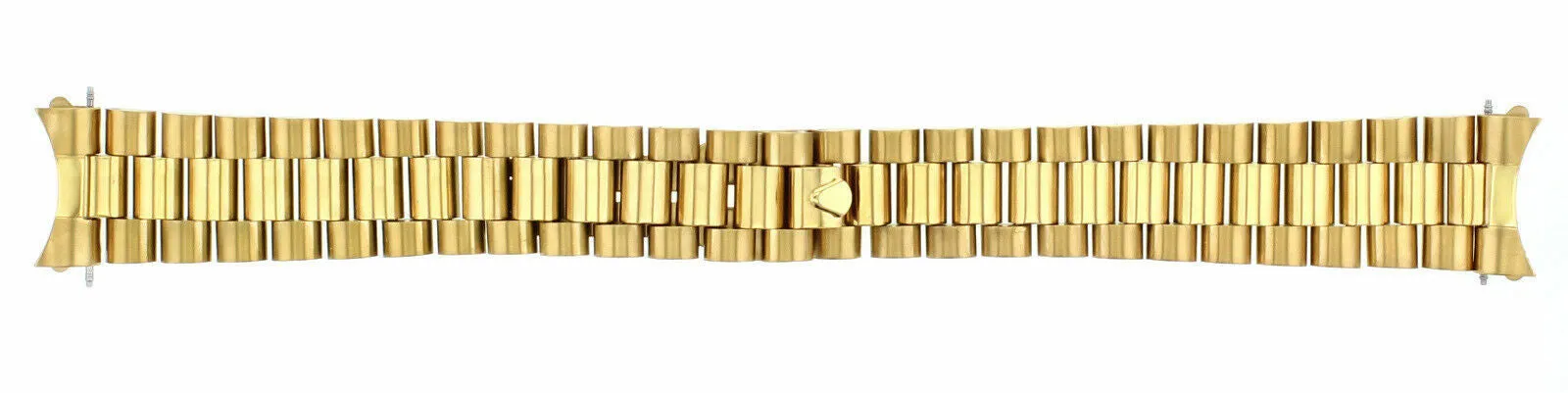 PRESIDENT WATCH BAND FOR 34MM ROLEX DATE WATCH 19MM GOLD GP REMOVEABLE END PIECE