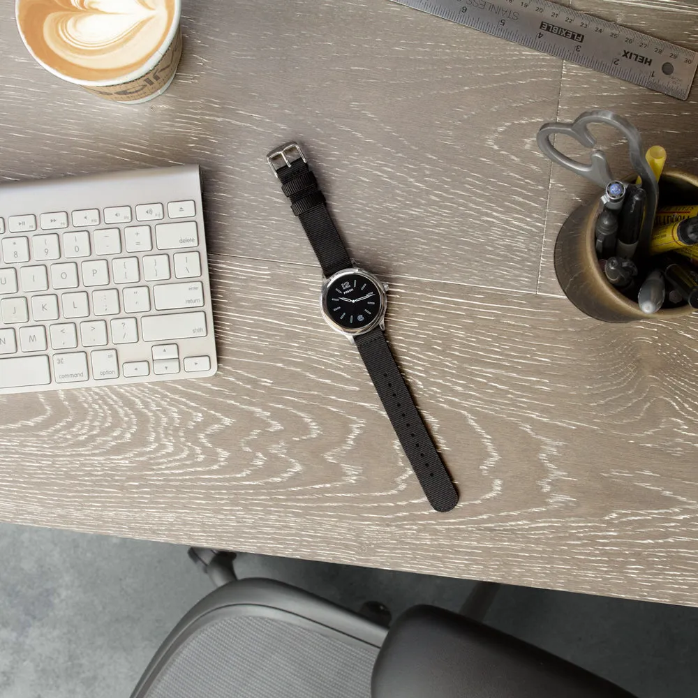 Quick Release Nylon Watch Band - Black