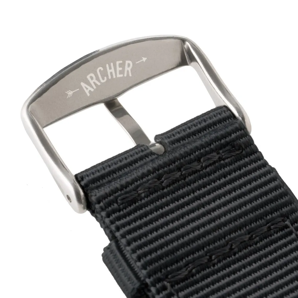 Quick Release Nylon Watch Band - Black