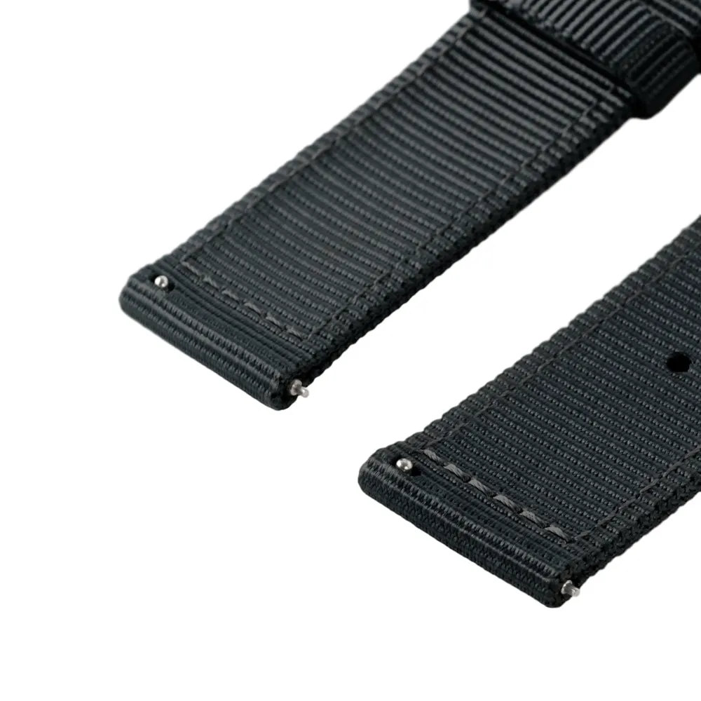 Quick Release Nylon Watch Band - Black