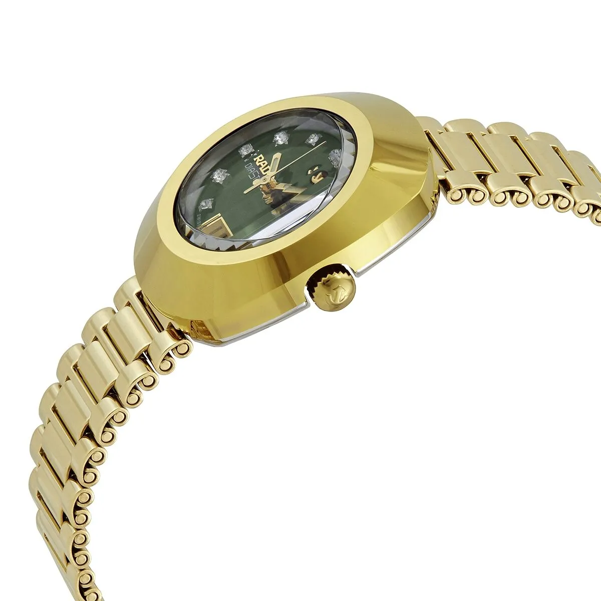 Rado The Original Automatic Diamond Green Dial Ladies Watch R12416533