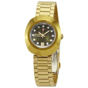 Rado The Original Automatic Diamond Green Dial Ladies Watch R12416533