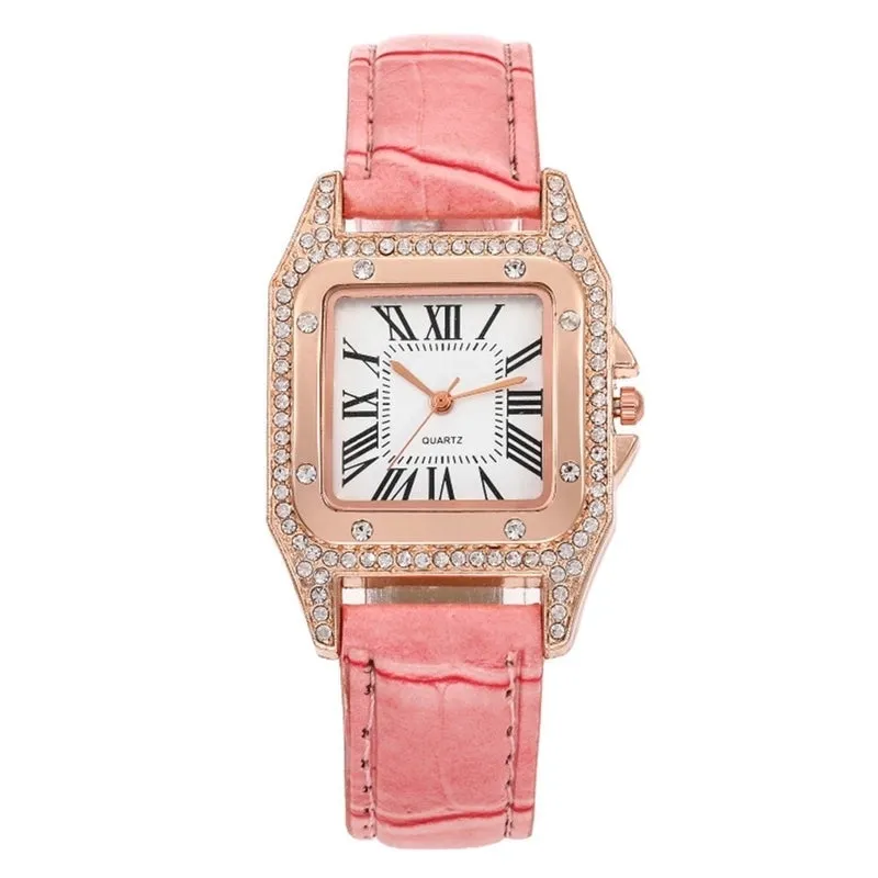 Retro Letter Buckle Quartz Women's Watches