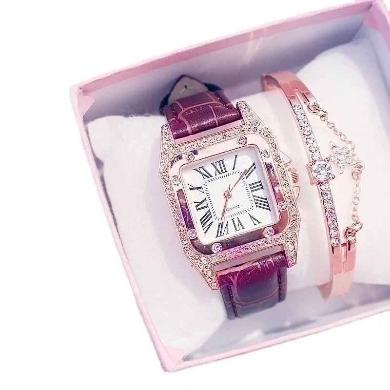 Retro Letter Buckle Quartz Women's Watches