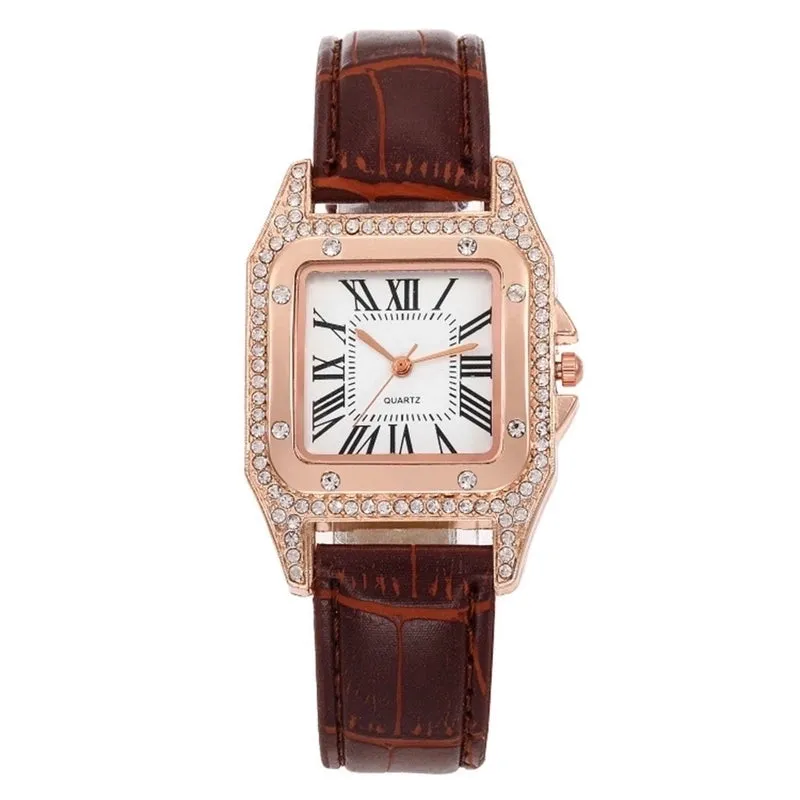 Retro Letter Buckle Quartz Women's Watches
