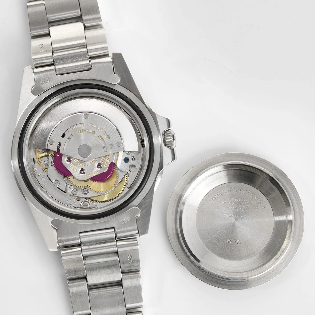 Rolex 1675 Fuchsia GMT Master Mk5 Maxi Dial Pink Lady