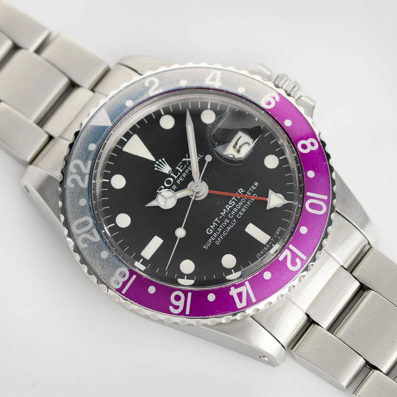 Rolex 1675 Fuchsia GMT Master Mk5 Maxi Dial Pink Lady
