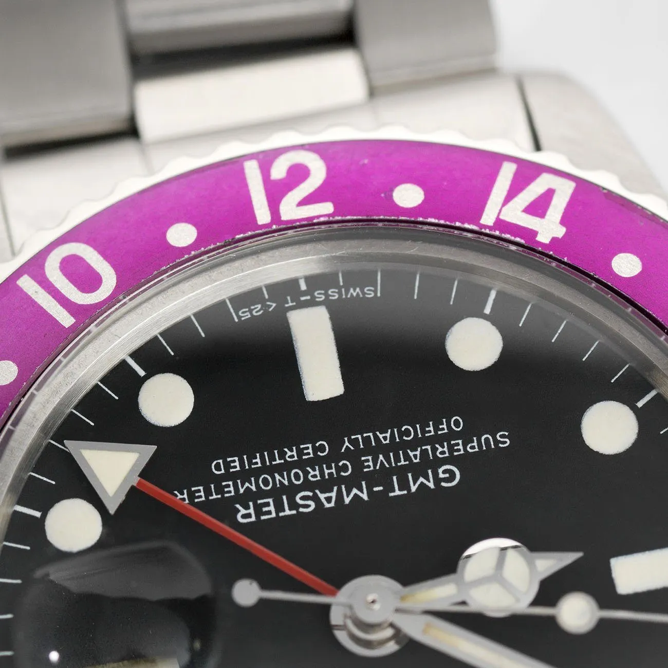 Rolex 1675 Fuchsia GMT Master Mk5 Maxi Dial Pink Lady