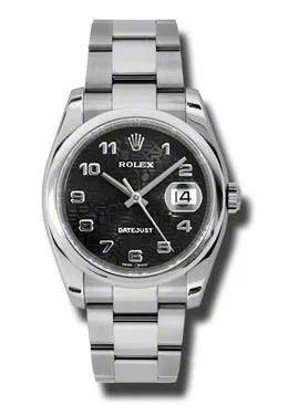 Rolex Datejust 36 Black Dial Stainless Steel Oyster Bracelet Automatic Men's Watch 116200BKJAO