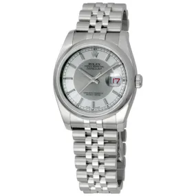 Rolex Datejust 36 Silver Dial Stainless Steel Jubilee Bracelet Automatic Men's Watch 116200SRSJ