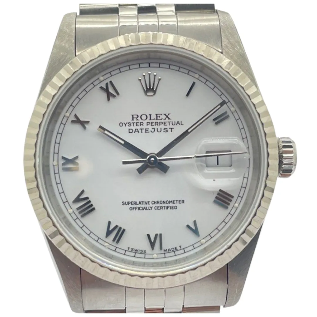 Rolex Datejust 36mm 16234 Automatic White Dial Watch