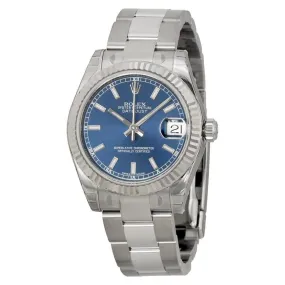 Rolex Datejust Lady 31 Blue Dial Stainless Steel Oyster Bracelet Automatic Watch 178274BLSO