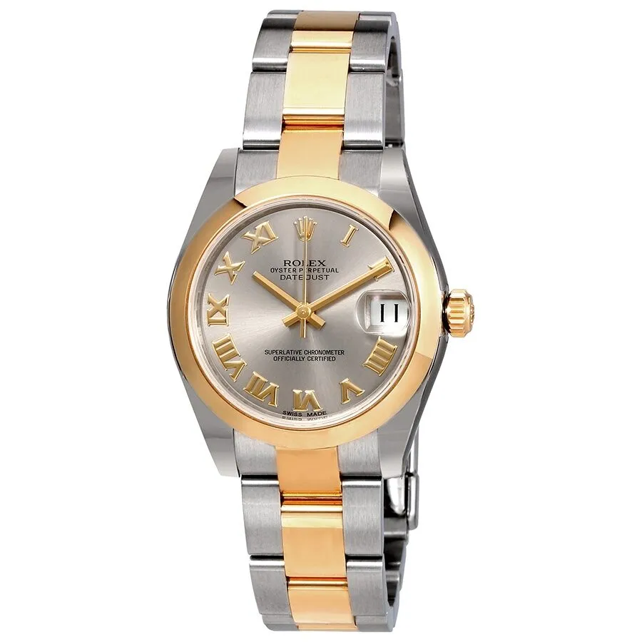 Rolex Datejust Lady 31 Grey Dial Stainless Steel and 18K Yellow Gold Oyster Bracelet Automatic Watch 178243GRO